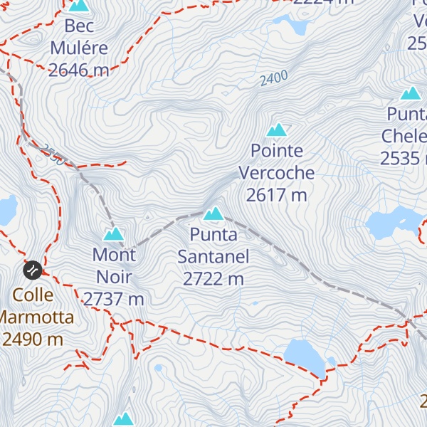 Map of Punta Santanel