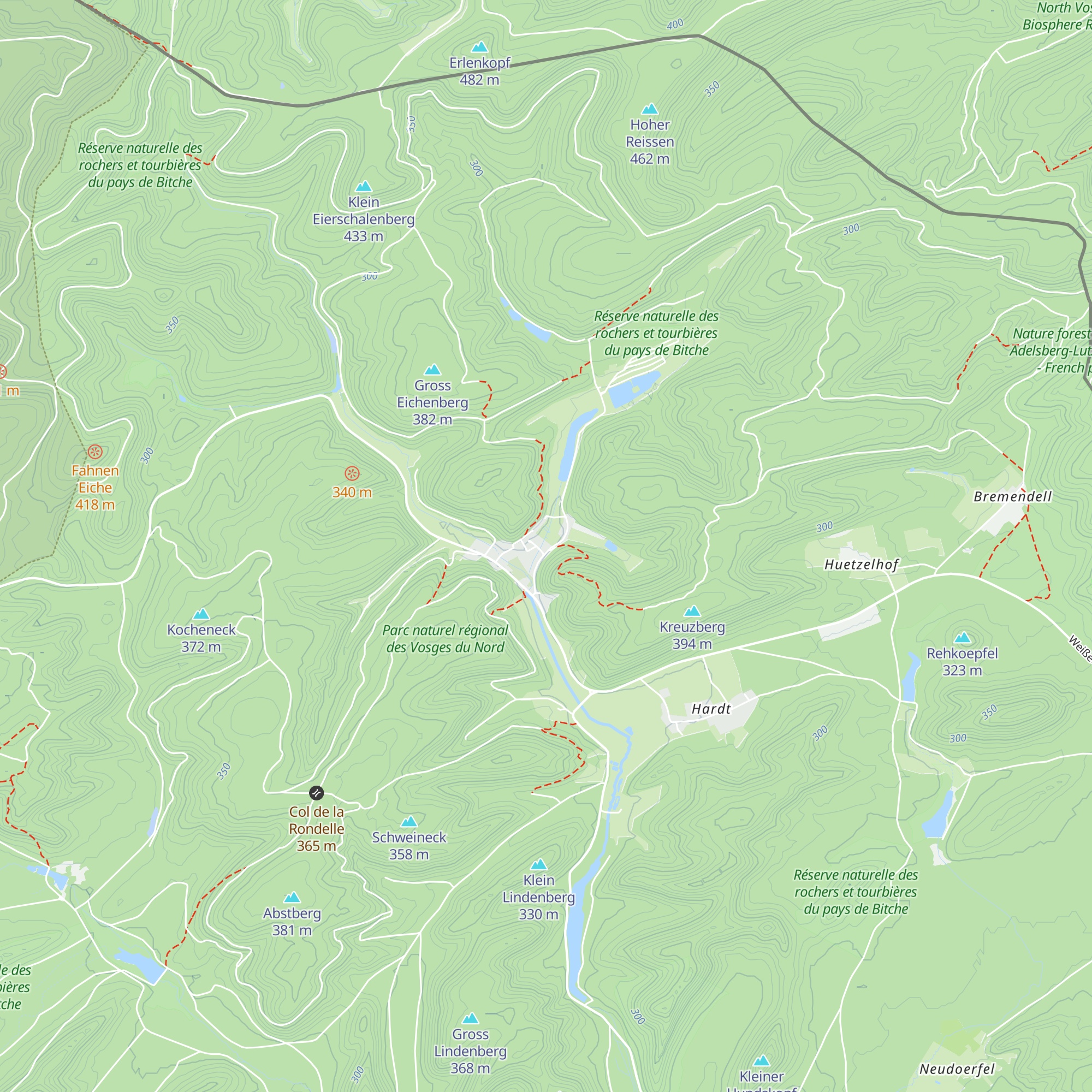 Refuge Amis de la Nature de Strurzelbronn map