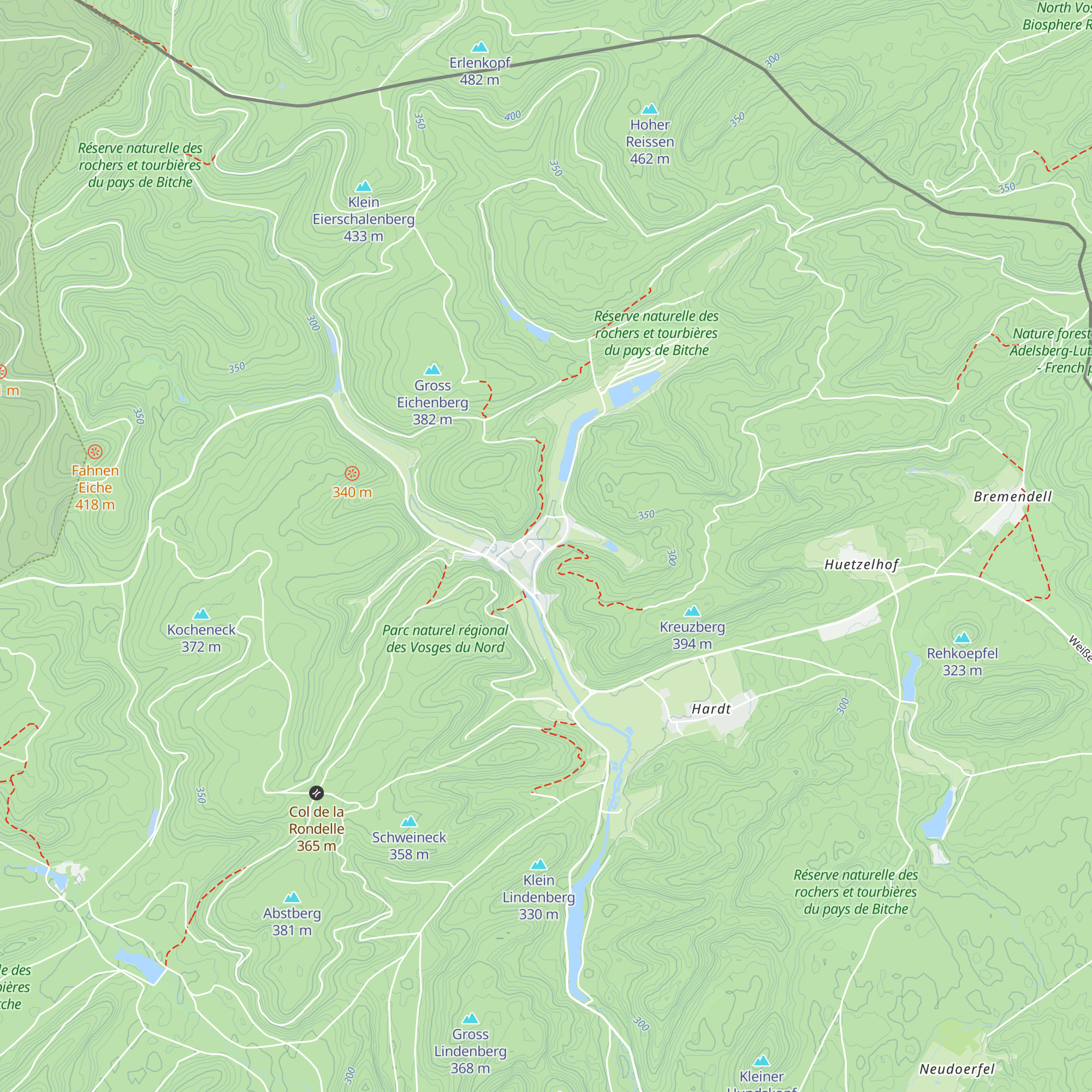 Refuge Amis de la Nature de Strurzelbronn map