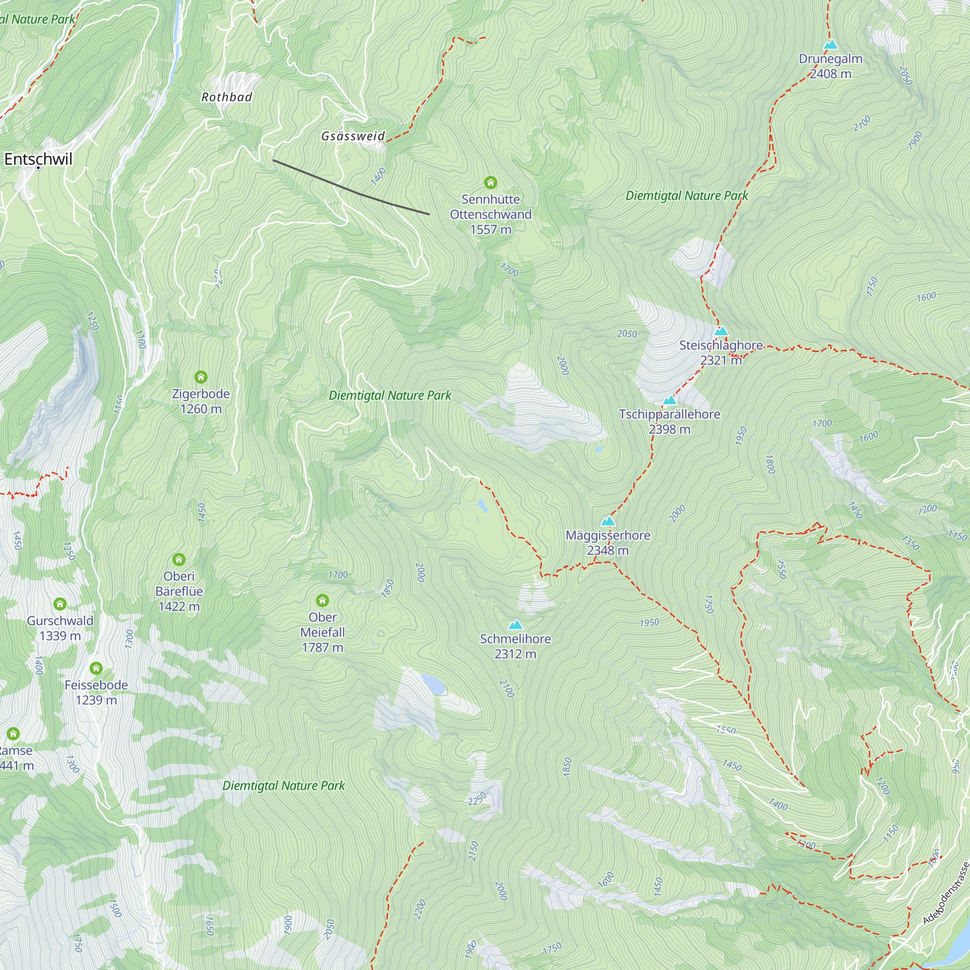Ober Mechlistall map