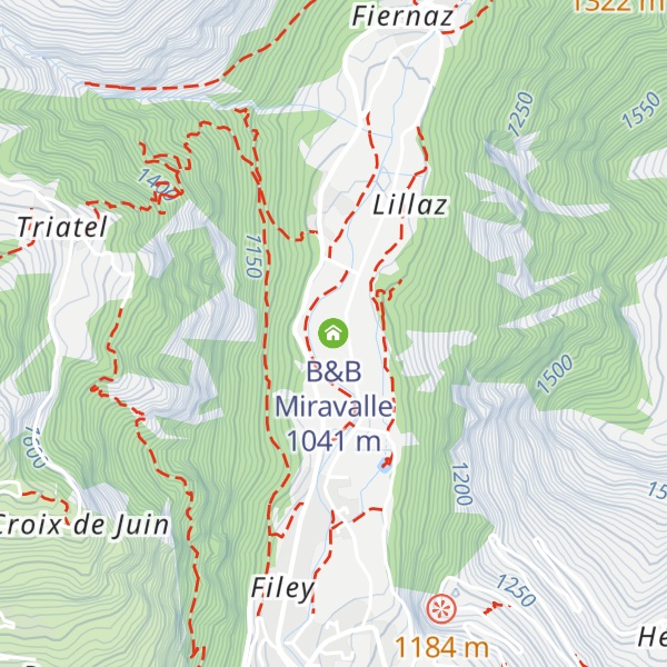 Map of B&B Miravalle