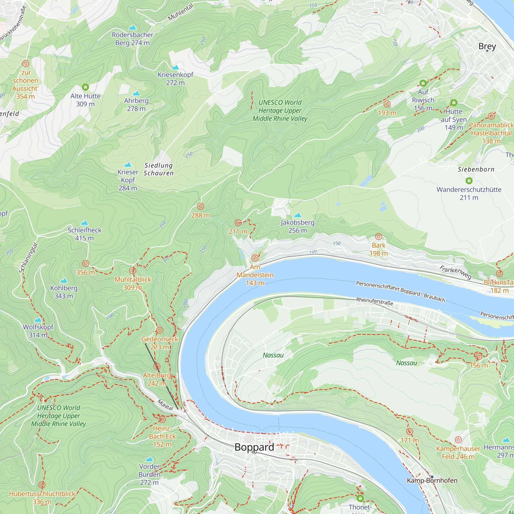 Mandelsteinhütte map
