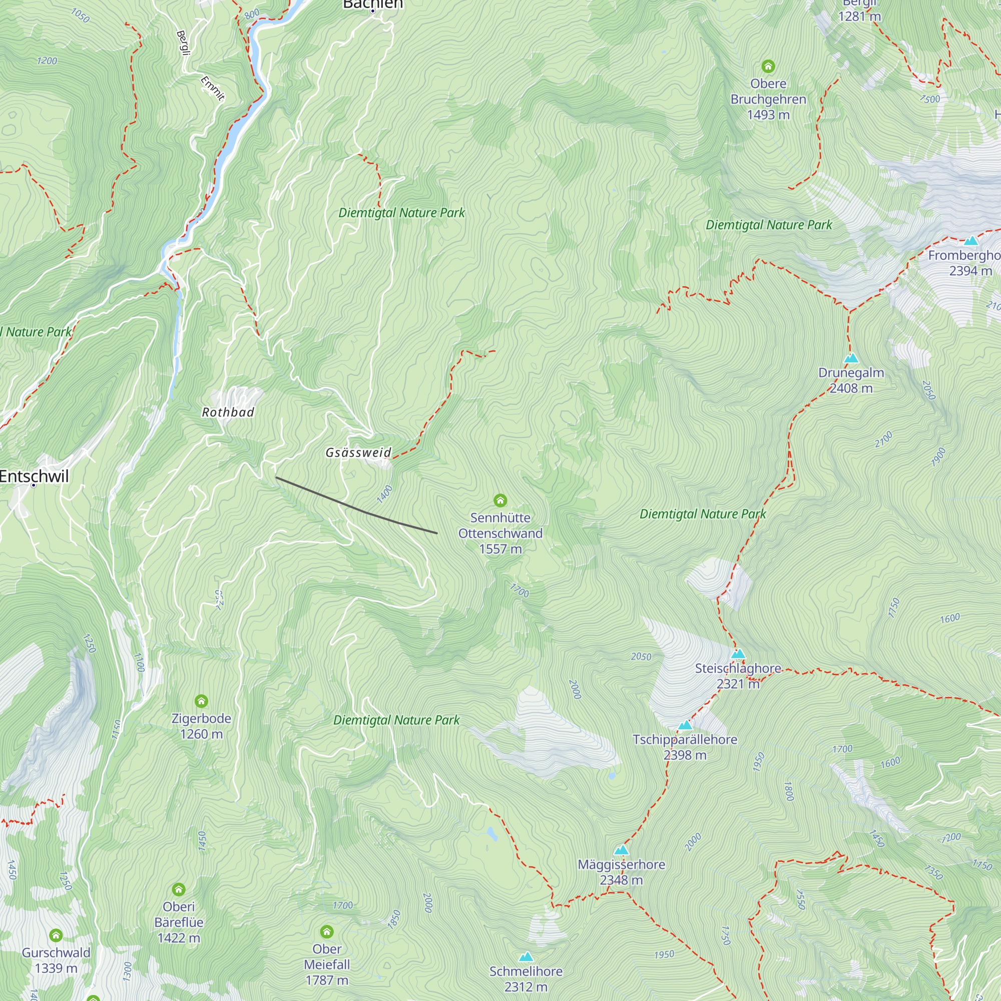 Sennhütte Ottenschwand map