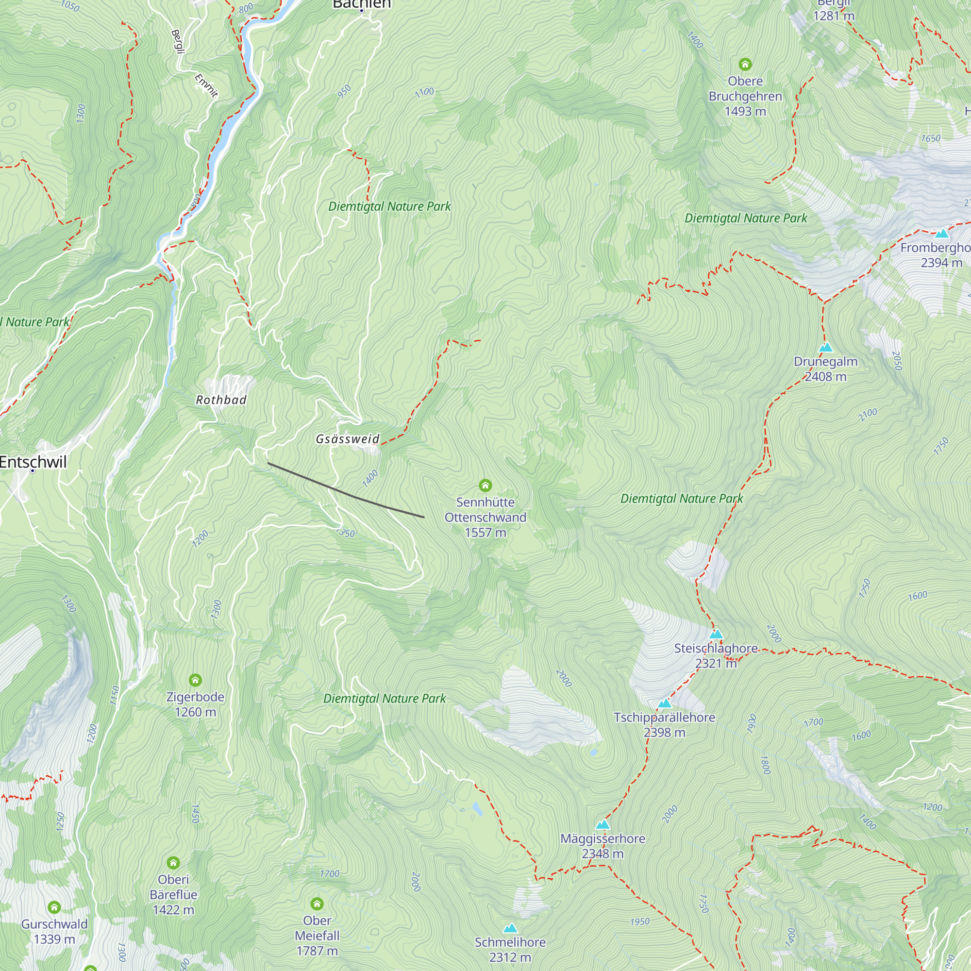 Sennhütte Ottenschwand map