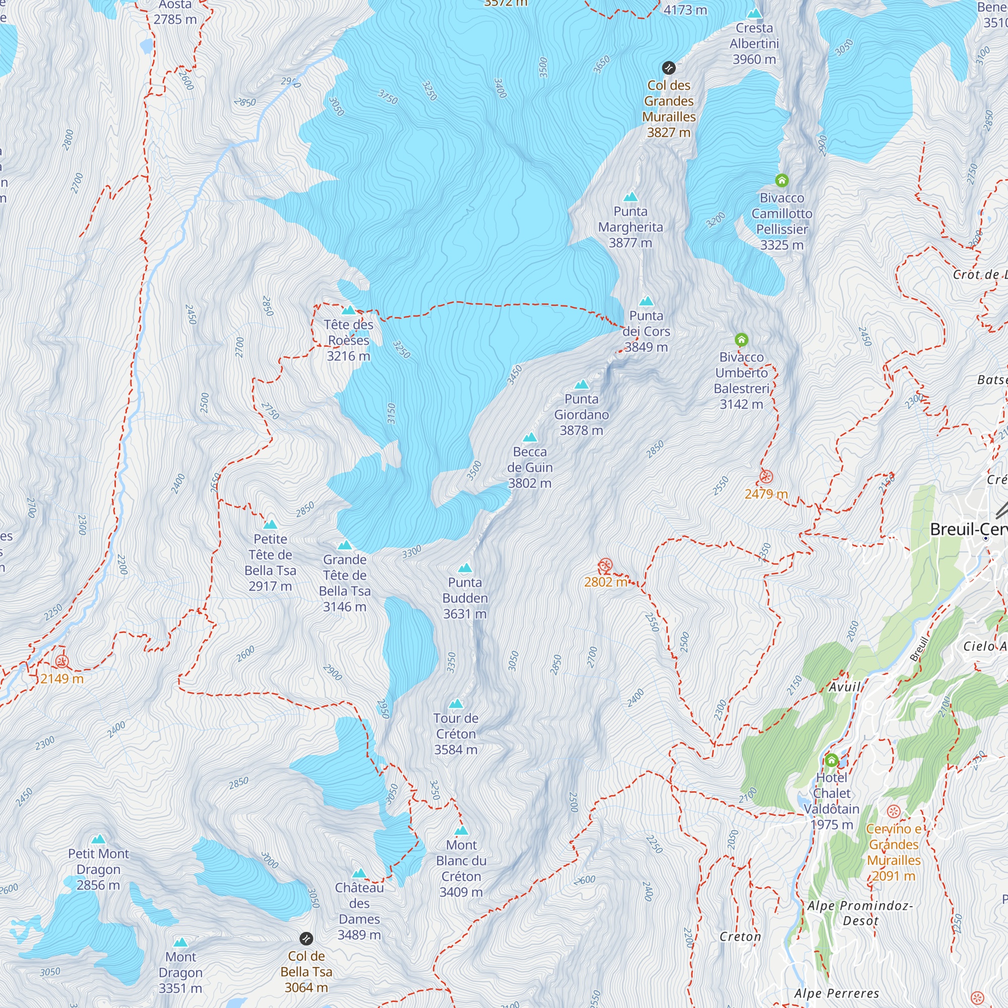 Bivacco Paoluccio map
