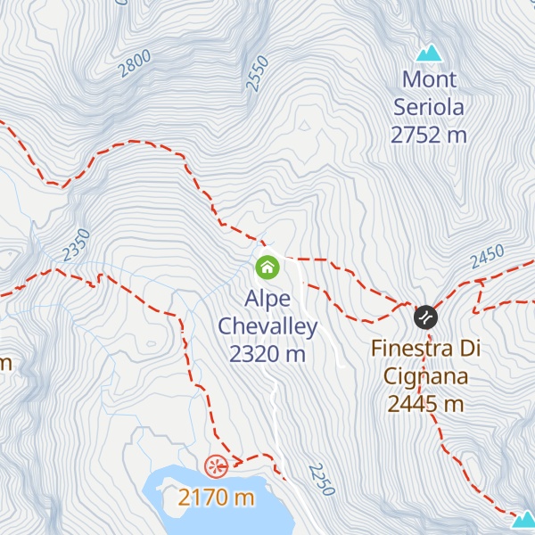 Map of Alpe Chevalley