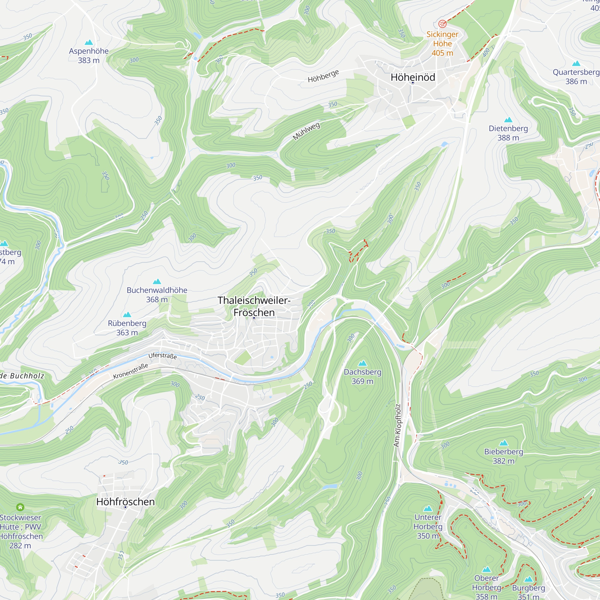 Grieswaldhütte PWV map