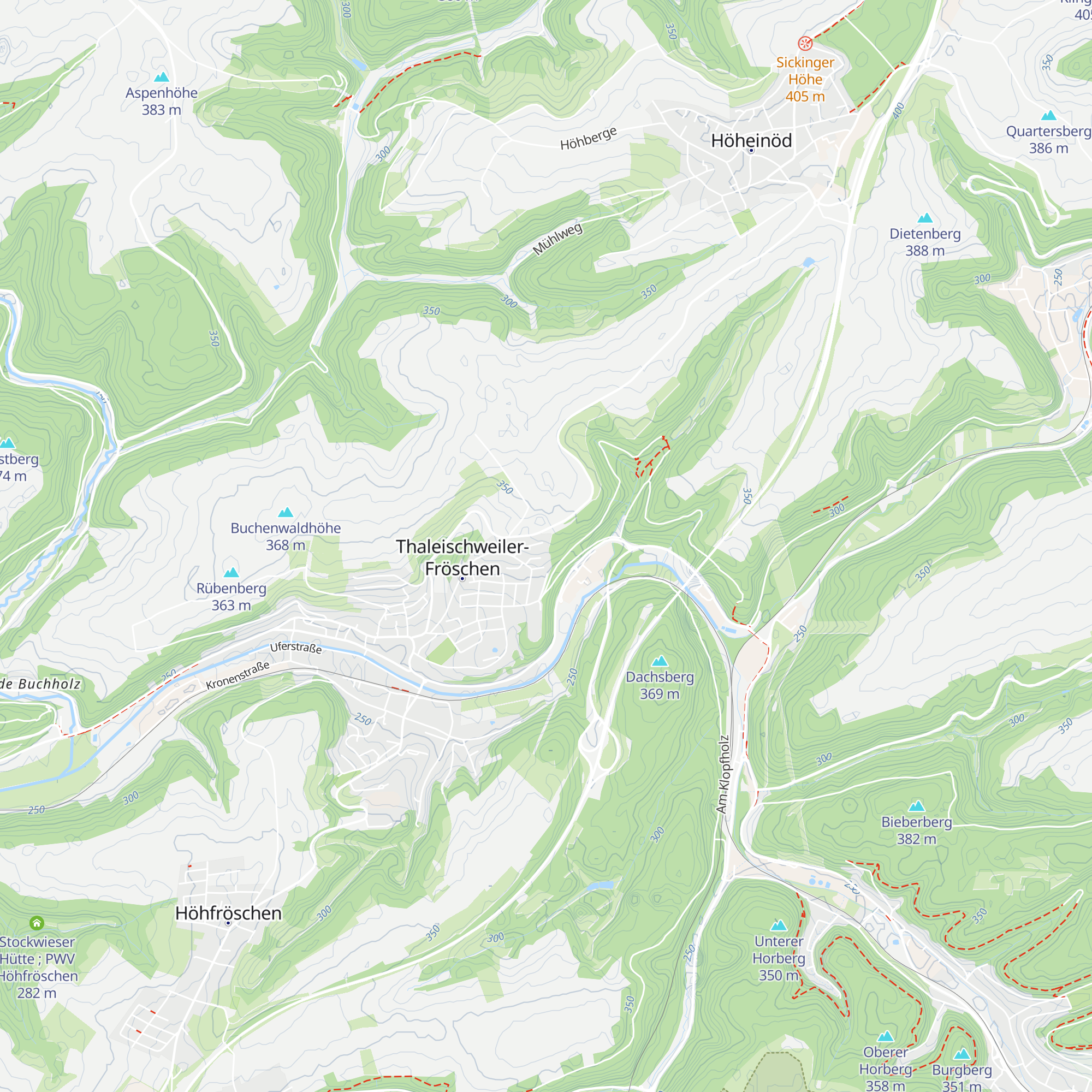 Grieswaldhütte PWV map