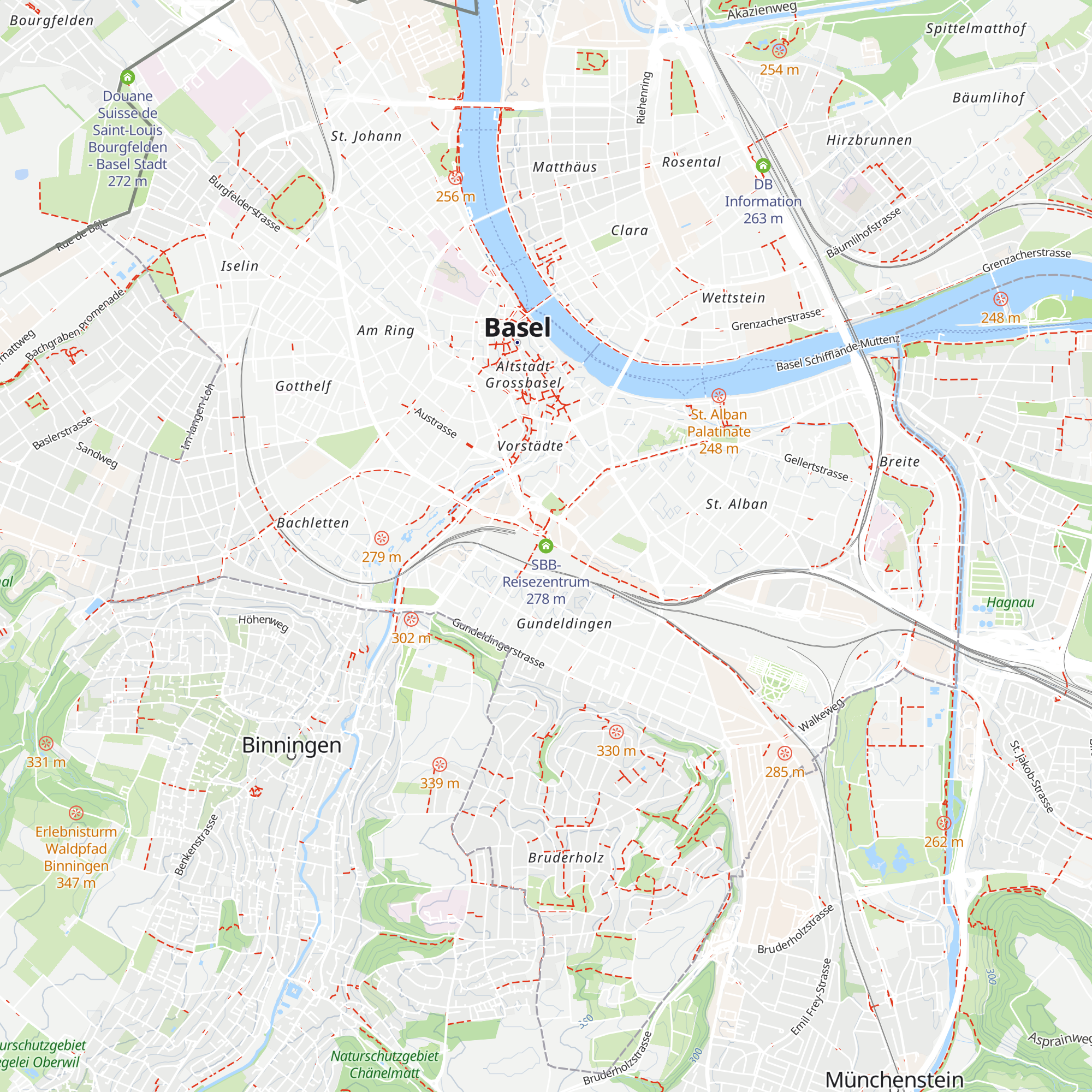 SBB-Reisezentrum map