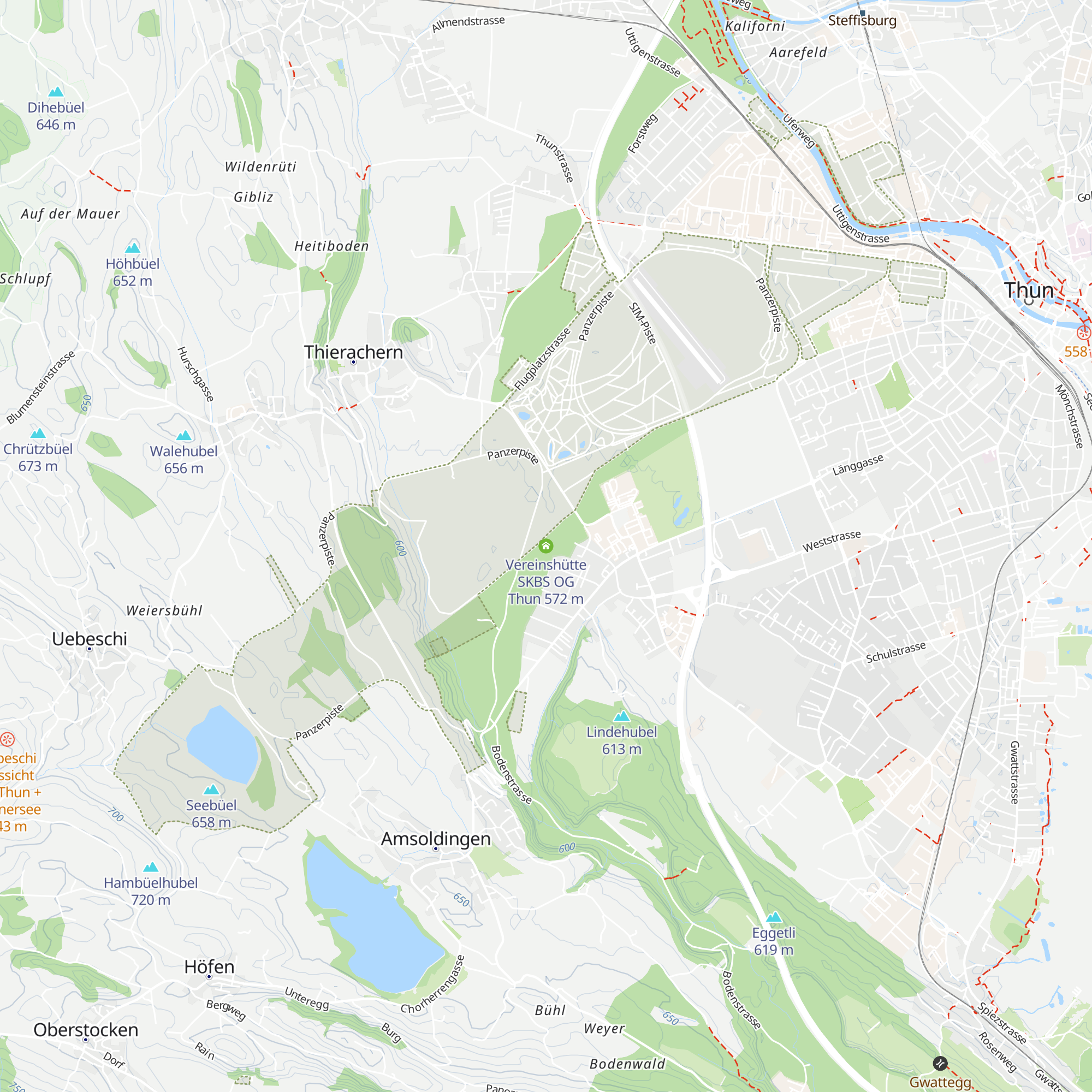 Vereinshütte SKBS OG Thun map