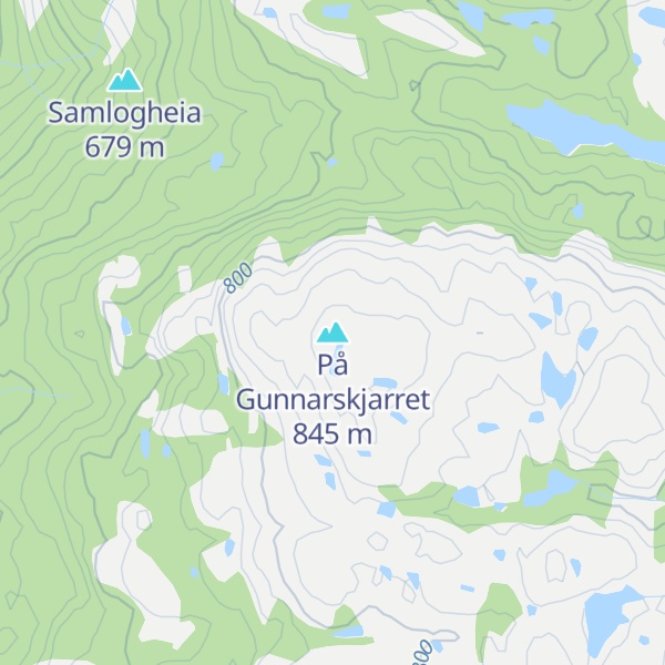 Map of På Gunnarskjarret