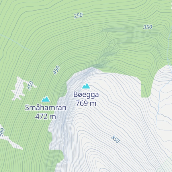 Map of Bøegga
