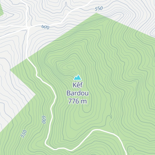 Map of Kêf Bardou