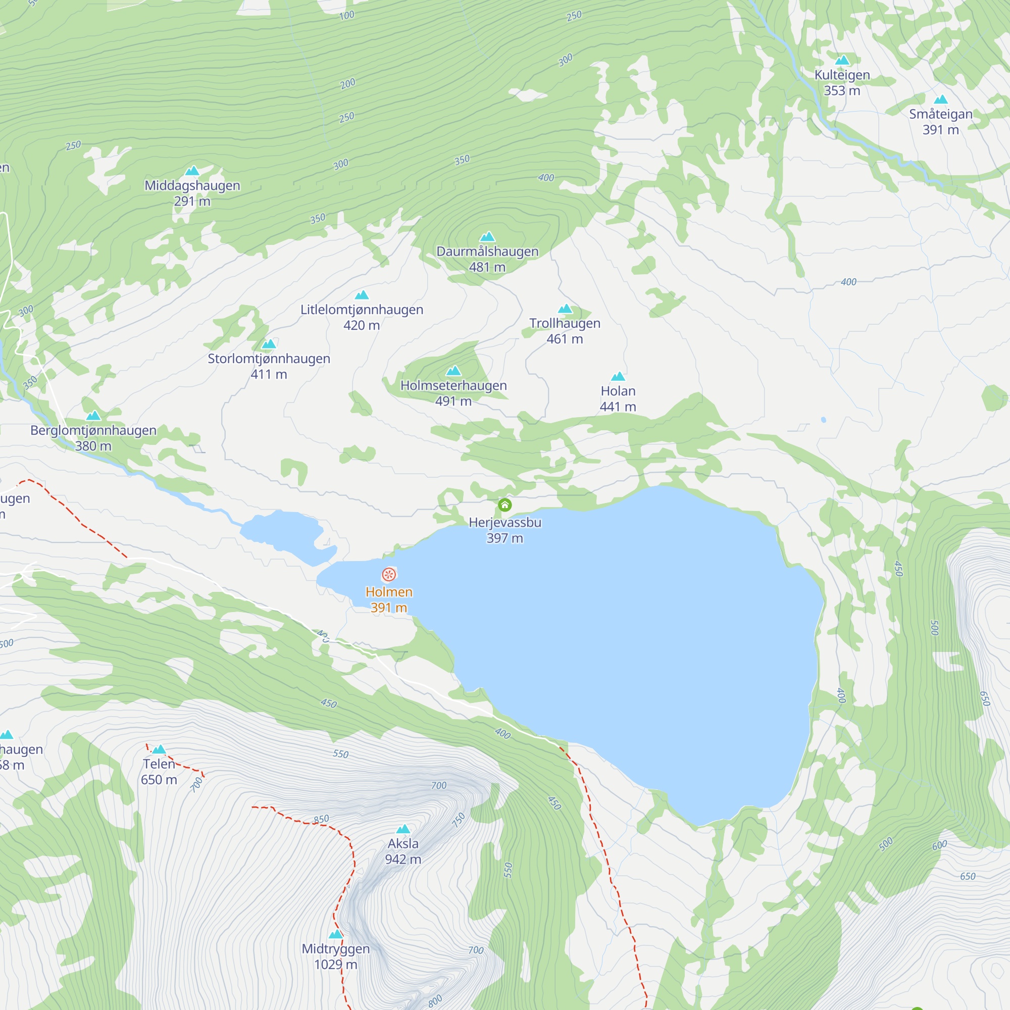Herjevassbu map