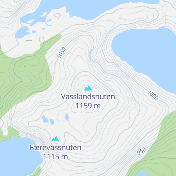 Map of Vasslandsnuten