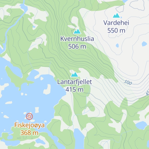 Map of Lantarfjellet