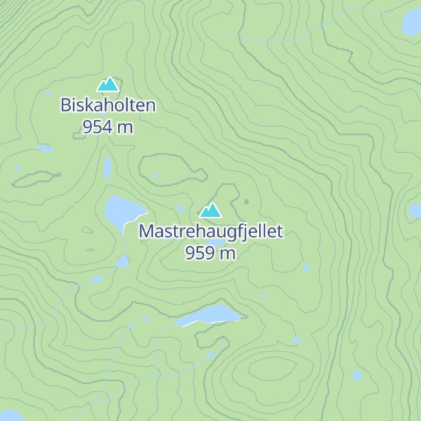Map of Mastrehaugfjellet