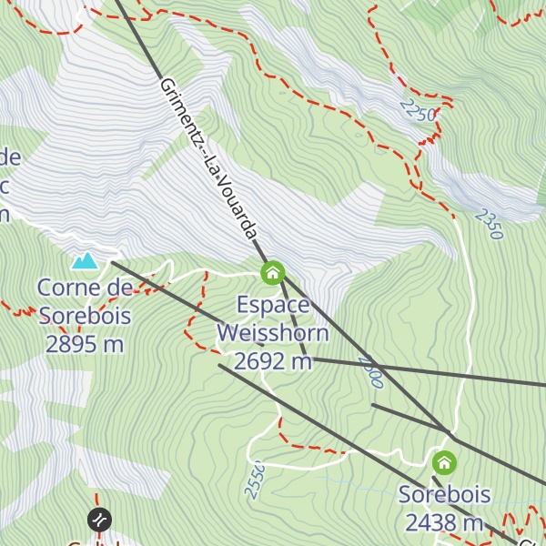 Map of Espace Weisshorn
