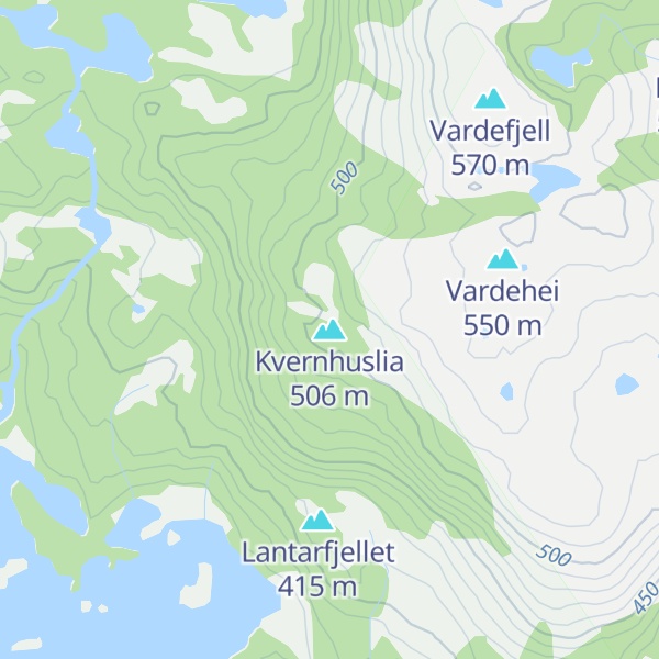 Map of Kvernhuslia