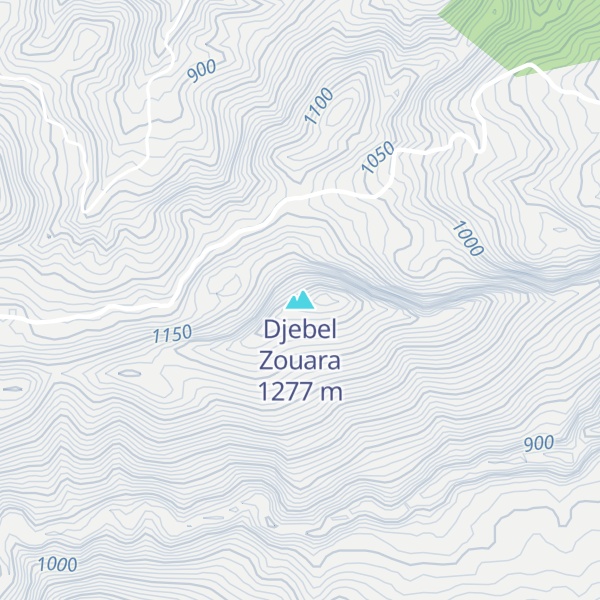 Map of Djebel Zouara