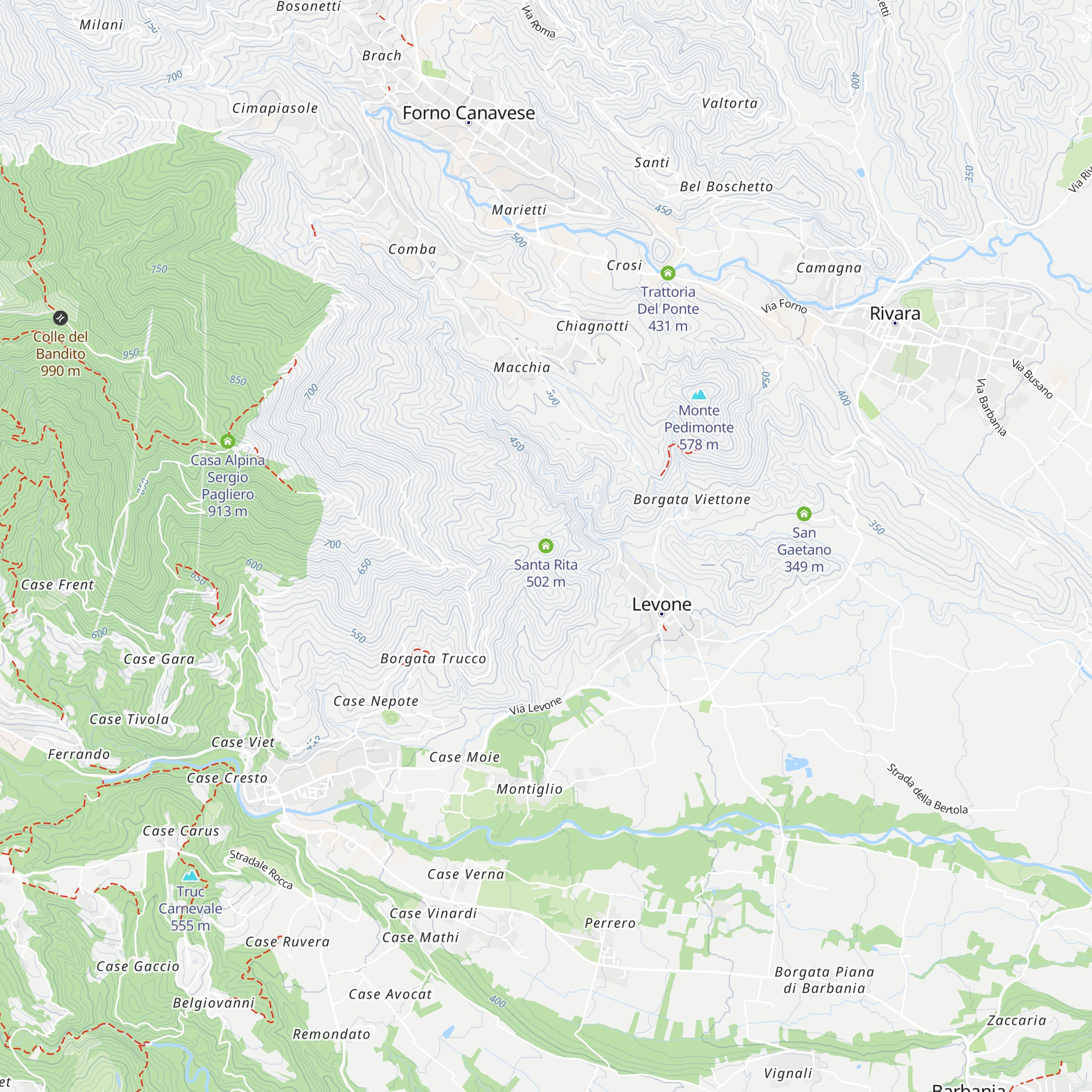 Santa Rita map