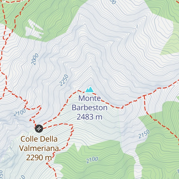 Map of Monte Barbeston