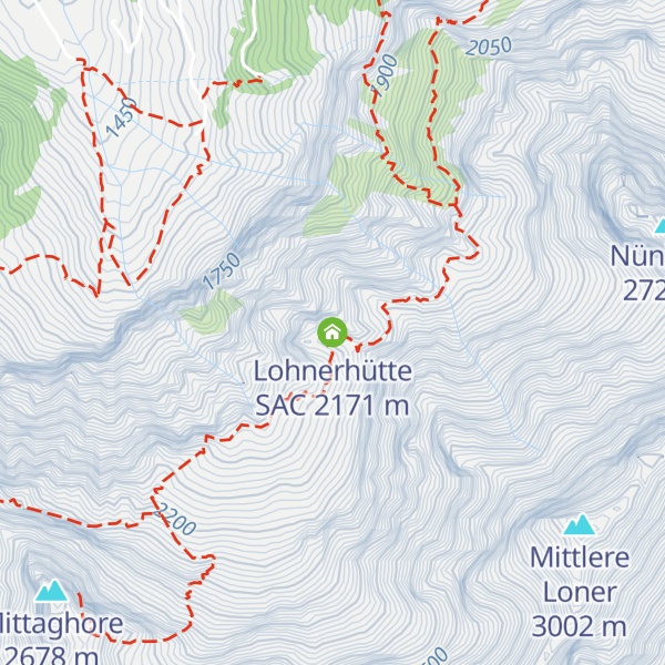 Map of Lohnerhütte SAC