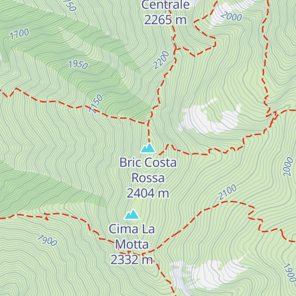 Map of Bric Costa Rossa