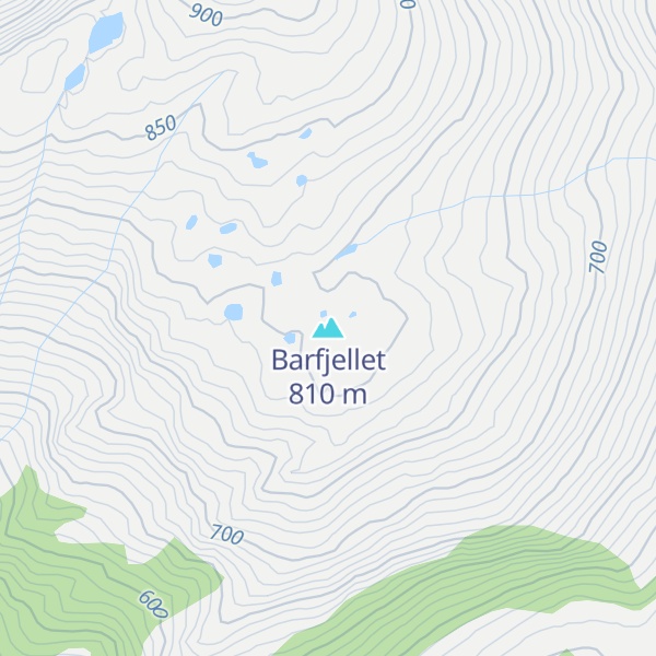 Map of Barfjellet
