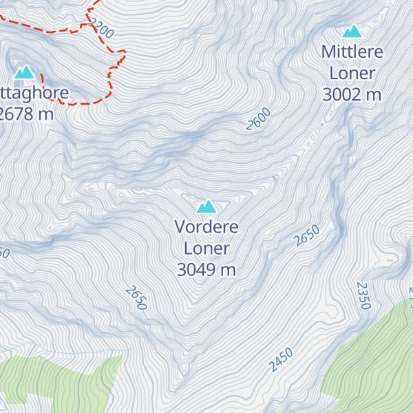 Map of Vordere Loner