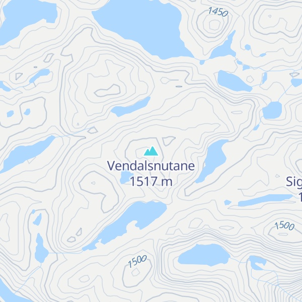 Map of Vendalsnutane