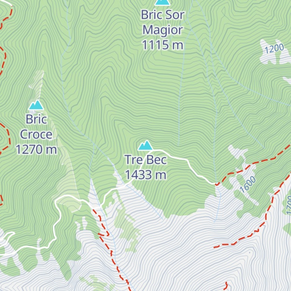 Map of Tre Bec