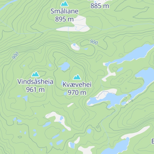 Map of Kvævehei