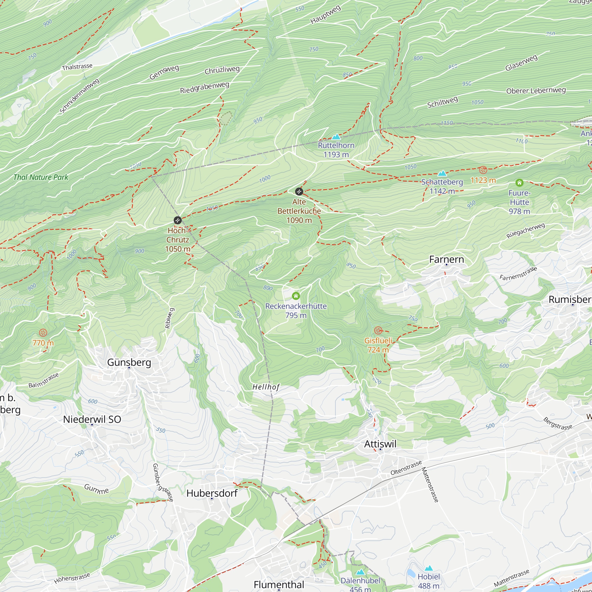 Reckenackerhütte map