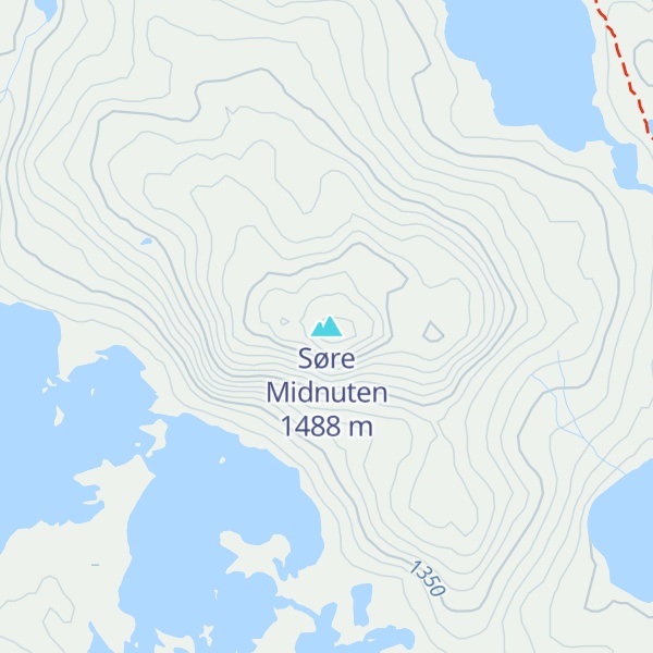 Map of Søre Midnuten