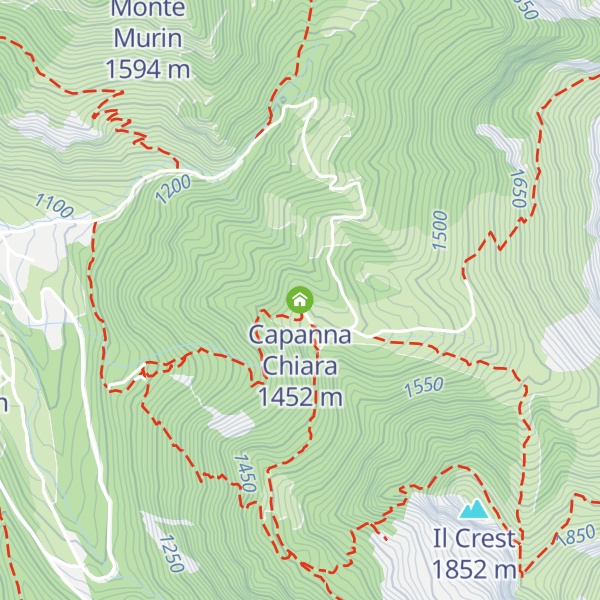 Map of Capanna Chiara