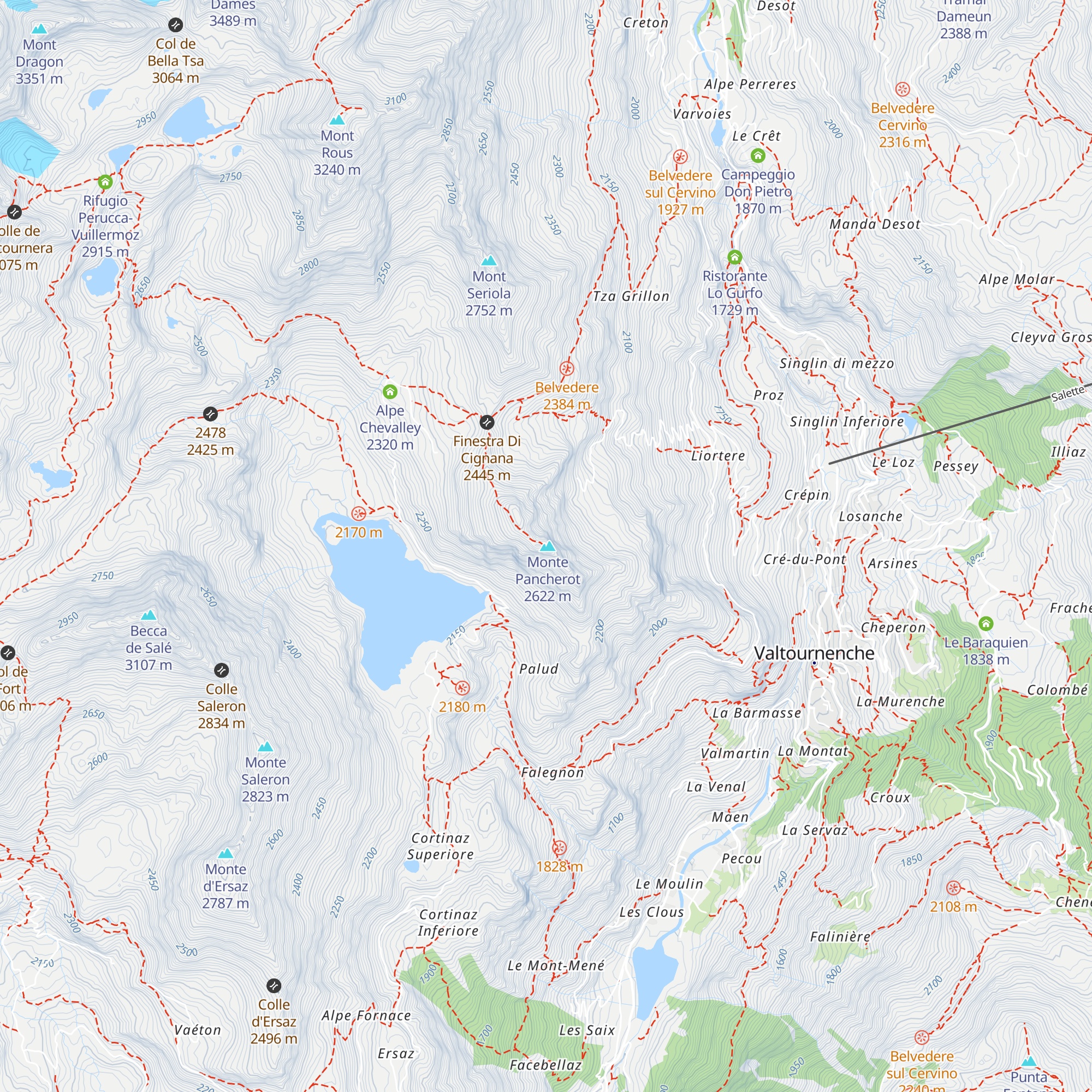 Bivacco Forestale map