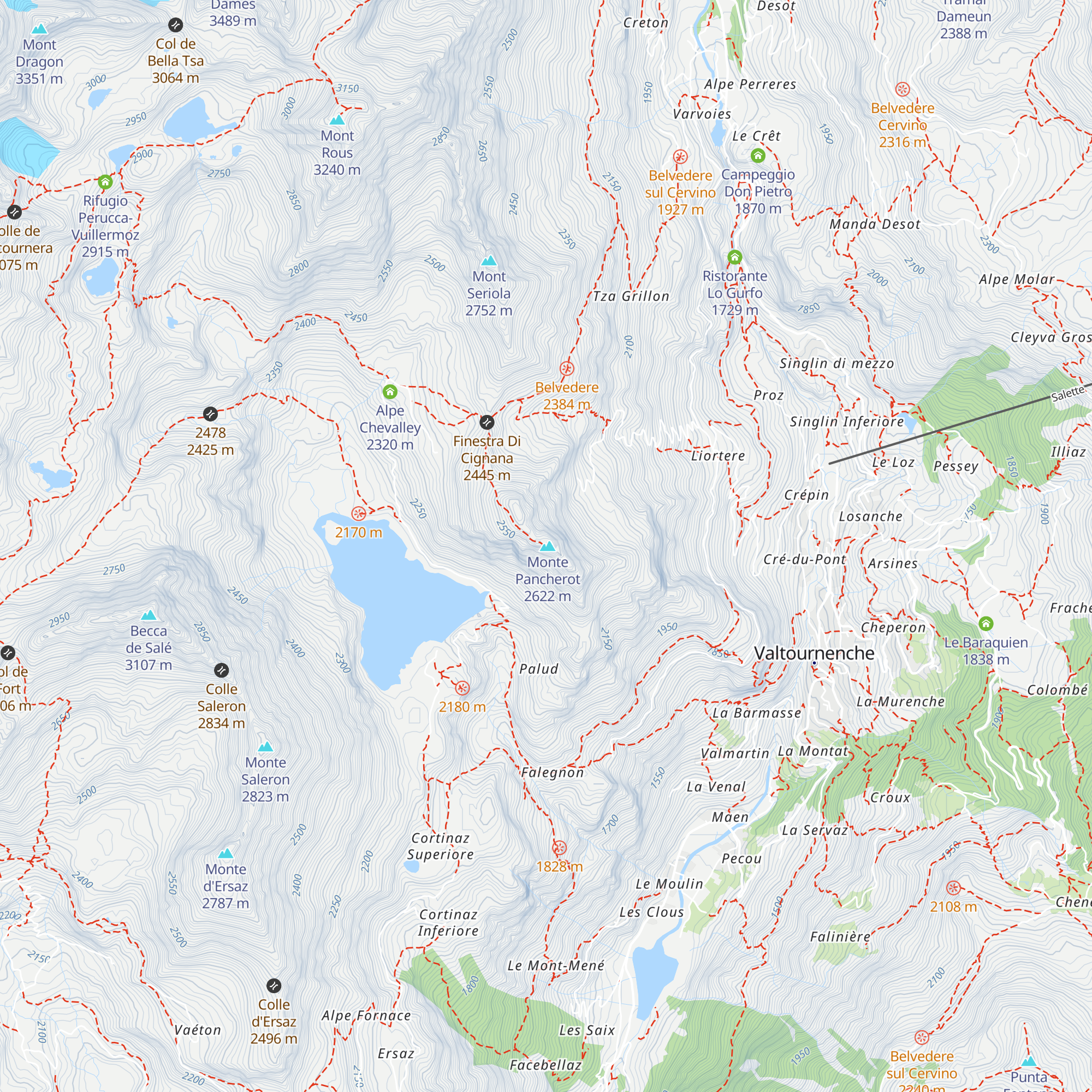 Bivacco Forestale map