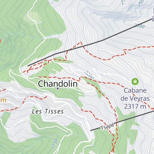 Map of Etable de Plan Lozier