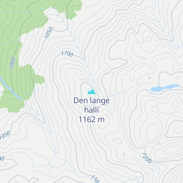 Map of Den lange halli