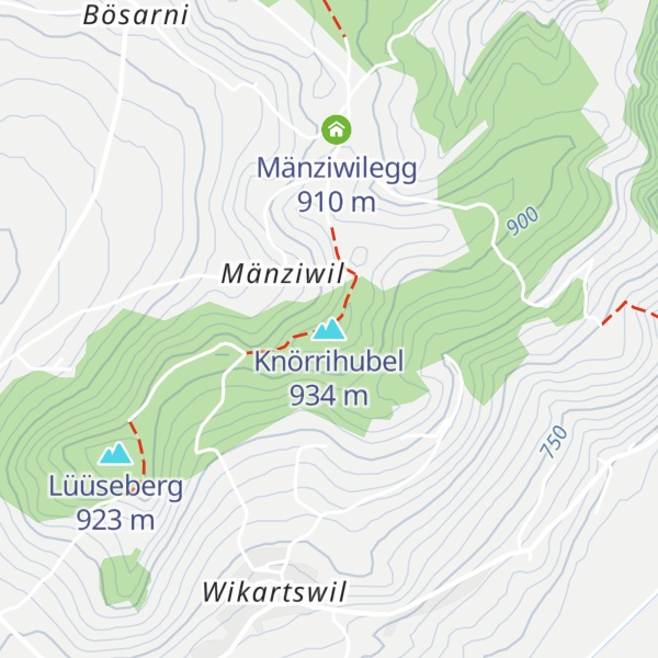 Map of Knörrihubel
