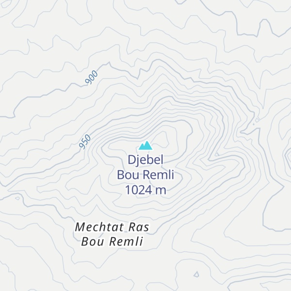 Map of Djebel Bou Remli