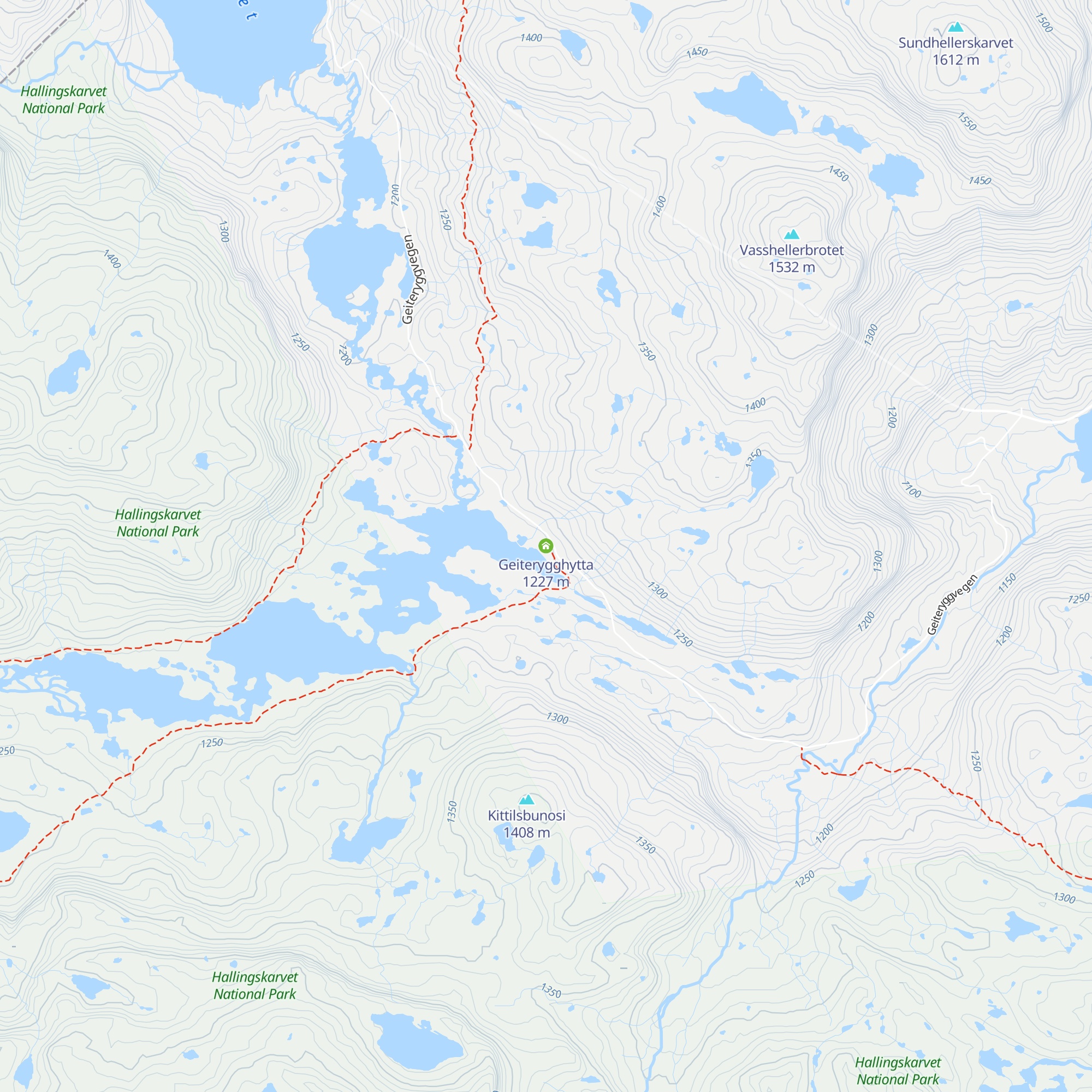 Geiterygghytta map
