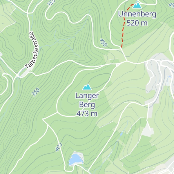 Map of Langer Berg