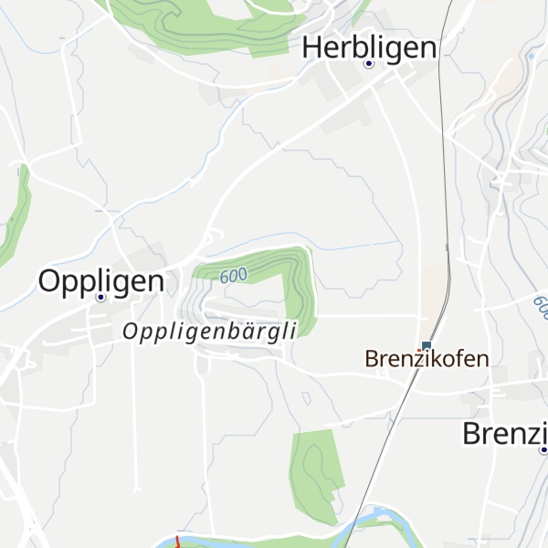 Map of Oppligebärgli