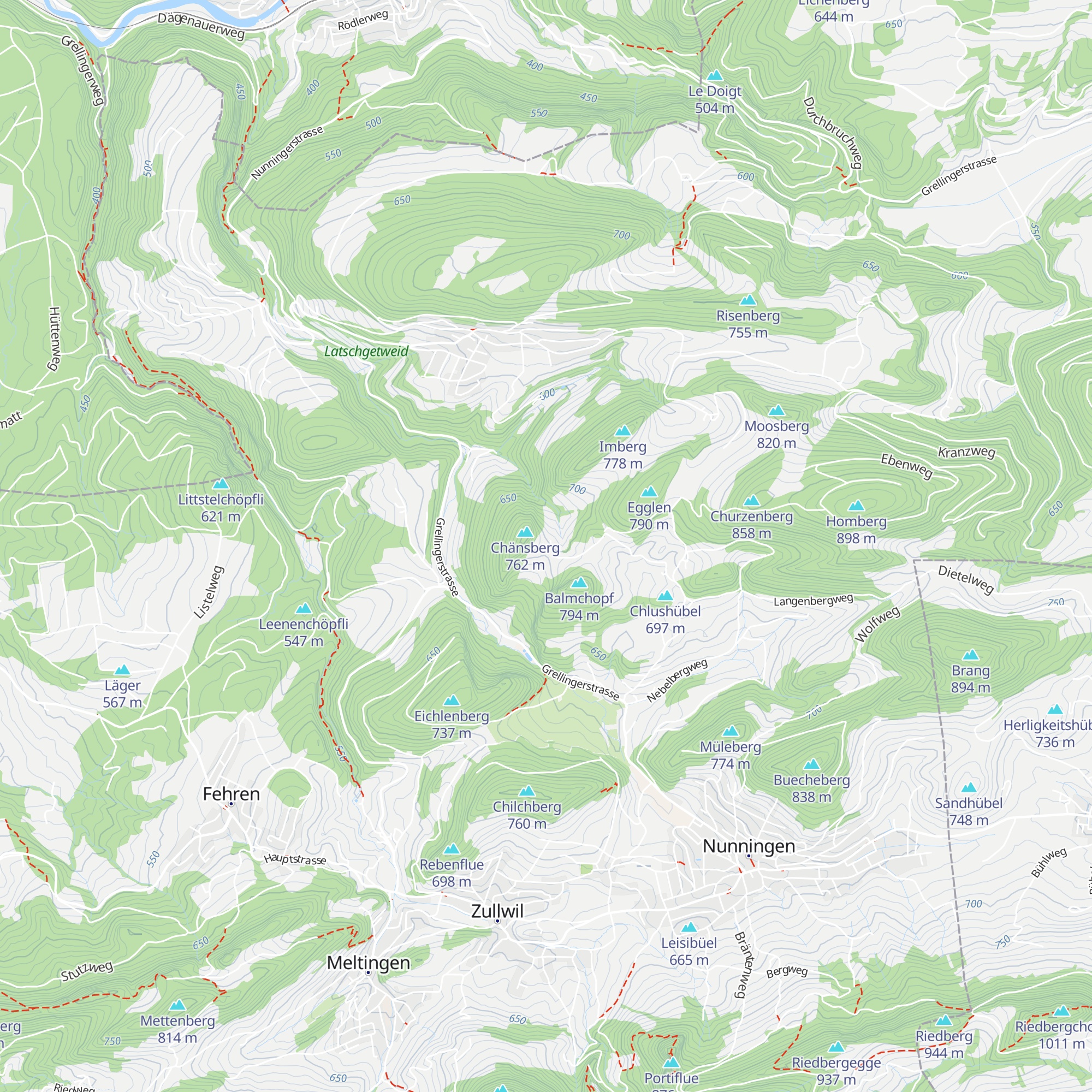 Hof Hinterbalm map