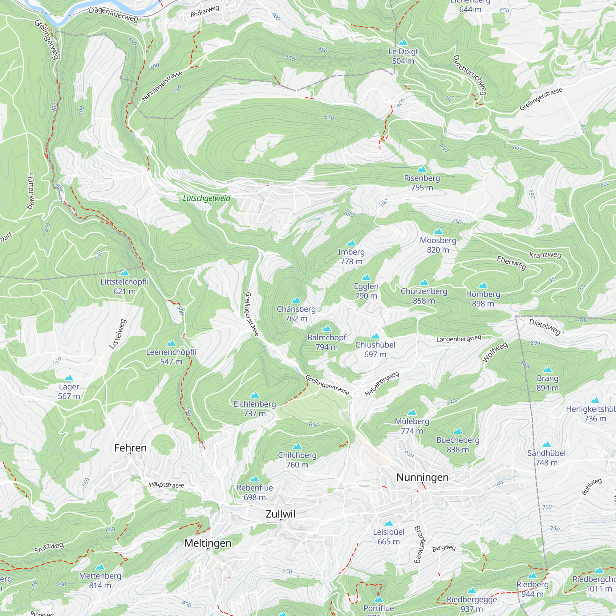 Hof Hinterbalm map
