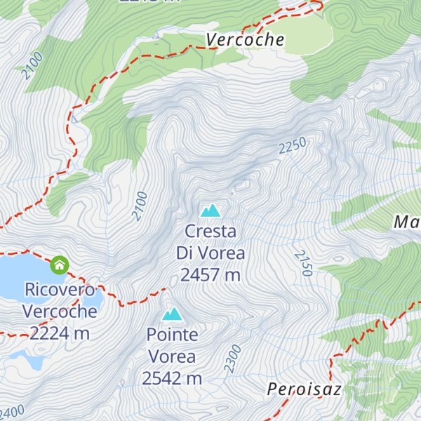 Map of Cresta Di Vorea