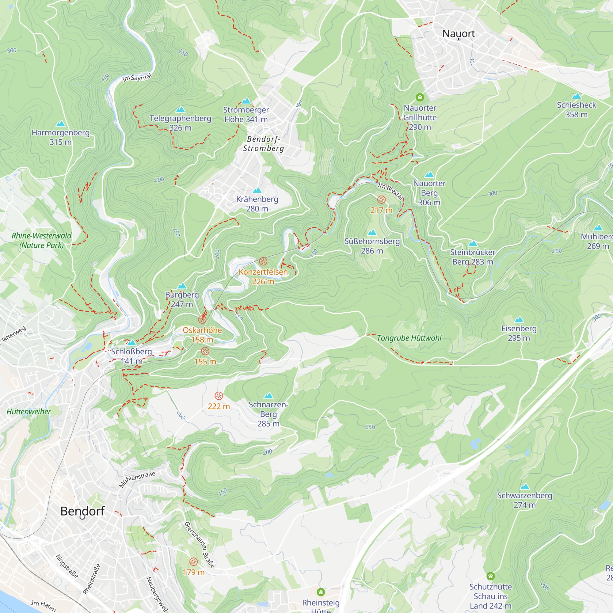Weyerthal Hütte map