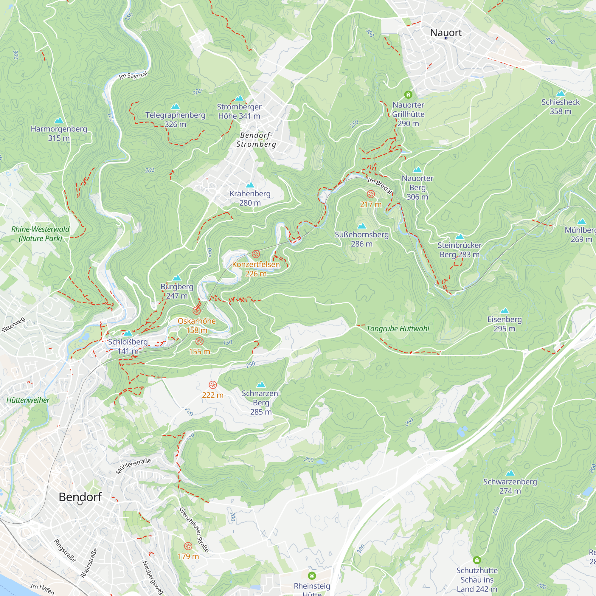 Weyerthal Hütte map